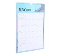 OSALADI Wall Calendar Month Spiral Bound Planner with Paper for Wall Mounting Daily Organizer with Bottom Note Taking for Home Office and School Planning