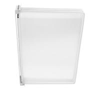 OSALADI Wall-Mounted File Organizer 5-Page Display Folder for A4 Documents White Hanging Document Holder Wall Reference Files Organizer for Office and Workspace Storage