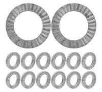 OSALADI Wedge Lock Washers 20pcs with Double Wedge Design Manganese Steel for Secure Locking and Interlocking Teeth and Preventing Loosening in Infrastructure and Construction Projects
