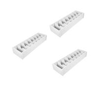 OSALADI White Multilayer PVC Business Card Storage Box Organizer Desk Display Stand for Office Compact Holder for Meetings and Events