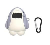OSALADI Wireless Earphone Box Cover for Cute Shark Design Portable and Durable Headphone Case with Carabiner for Friends and Family