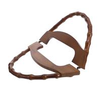 OSALADI Wooden Bag Handles for Handbag Replacement Sturdy Grip Rings for Macrame and Straw Bags Easy to Attach Decorative DIY Purse Handles Fit for Beach and Summer