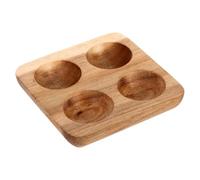 OSALADI Wooden Egg Tray Organizer for Countertop and Home Use, Resistant to Damage, Elegant Square Design, Serve and Store Multiple Eggs with Versatile Fridge Storage Holder