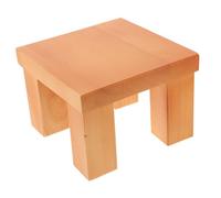 OSALADI Wooden Mini Stool Display Stand Small Bench for Home Decor Photography Props 14cm Waterproof