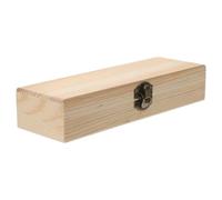 OSALADI Wooden Painting Stencil Creative Pencil Box for Students Large Capacity Storage Box Frosted Finish for Classroom Use