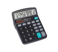 OSALO Desktop Calculator Big Buttons Basic 12 Digit Office, Small, Black