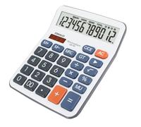 OSALO Large Desktop Calculator Big Buttons 12 Digit Desk Office Solar, Blue