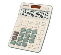 OSALO VAT Tax Function Desktop Calculators Large LCD Display 12-Digit Big Number Accounting Calculator with Battery & Solar Powered Perfect for Office Business (OS-130T Green)