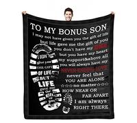 OSAM SPACE Stepson Gifts Bonus Son Gifts from Stepmom Step Son Blanket Gift for Fathers Day Birthday Graduation 50x60 in