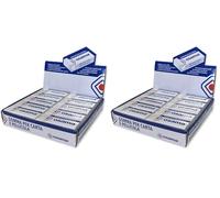 Osama - Erasers, Set of 20, Ideal for School Stationery, Office, University and Stationery - Eraser Pencil for Paper and Film, Clear and Precise Finish, White (Pack of 2)