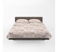 Osama Home Guzzini Classic Double Bed Sheet Set Percale Cotton 240 x 280 cm + Double Fitted Sheet 175 x 200 cm Mattress 30 cm + 2 Pillowcases 50 x 80 cm