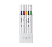 Osama Uni Emott Fineliners Set of 5 Vivid Colours