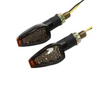 OSAN Motorcycle Led Turn Signal Light Universal Dual Sport Indicator Blinker Lamp for Yamaha R1 R6 FZ XT WR TW TT-R Black Cover