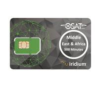 OSAT Iridium Satellite SIM Card + Middle East & Africa 500 Prepaid Minutes for 365 Days | Reliable Communication | Works with Iridium Devices | Emergency & Remote Use
