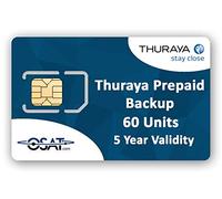 Thuraya Satellite Phone Prepaid Backup SIM with 60 Units Valid for 5 Years