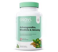 Osavi Ashwagandha, Rhodiola & Ginseng - 120 Vegan Capsules | Stress & Energy Support | Powerful Blend with KSM-66® Ashwagandha | Rhodiola & Ginseng Root Extracts for Resilience | Focus & Vitality