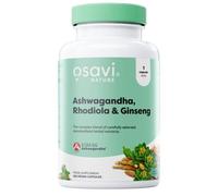 Osavi Ashwagandha, Rhodiola & Ginseng - 120 Vegan Capsules | Stress & Energy Support | Powerful Blend with KSM-66® Ashwagandha | Rhodiola & Ginseng Root Extracts for Resilience | Focus & Vitality