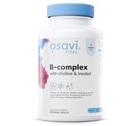 Osavi B-Complex with Choline & Inositol - 120 Vegan Capsules | Complete B-Vitamin Support for Energy, Nervous System & Mental Performance | with VitaCholine® | Clean Label | Vegan-Friendly