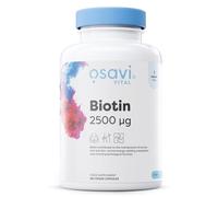 Osavi Biotin 2,500 μg - 180 Vegan Capsules | Essential Beauty Vitamin for Healthy Hair, Skin & Nails | Supports Metabolism & Nervous System | Clean Label | Vegan-Friendly