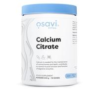 Osavi Calcium Citrate Powder - 240 g | Highly Absorbable Calcium for Bone, Muscle & Nerve Support | Essential for Healthy Bones, Teeth & Digestion | Clean Label | Vegan-Friendly