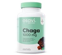 OSAVI Chaga Mushroom Extract Capsules, 1000mg, 60 Vegan Caps, Standardised 40% Polysaccharides and 30% Beta-glucans, Made by Olivit
