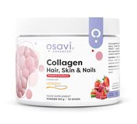 Osavi Collagen Hair, Skin & Nails - 150 g Powder | 30 Doses | Rhubarb & Strawberry Flavor | VERISOL® Collagen Peptides for Hair Thickness, Skin Elasticity & Nail Strength | Reduces Wrinkles, Cellulite