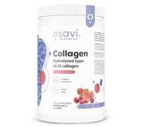 Osavi Collagen Peptides, Hydrolyzed Type 1 & 3 - Powder 600g | 20g Collagen per Serving | 18 Amino Acids, Including Glycine | Supports Muscles and Bones | Cherry & Strawberry Flavour | Easily Soluble
