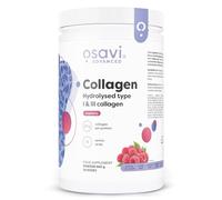 Osavi Collagen Peptides, Hydrolyzed Type 1 & 3 - Powder 600g | 20g Collagen per Serving | 18 Amino Acids, Including Glycine, Proline | Supports Muscles and Bones | Raspberry Flavour | Easily Soluble