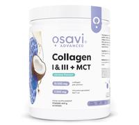 Osavi Collagen Type I & III + Coconut MCT - 400 g Powder | Hydrolyzed Collagen Peptides | C8 & C10 Fatty Acids | 18 Amino Acids | Sugar-Free | Coconut Flavor