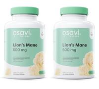 Osavi Lion’s Mane 600 mg - 120 Vegan Capsules | Hard Capsules with Hericium Erinaceus Extract | Standardized for Polysaccharides and Beta-Glucans (Pack of 2)