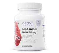 Osavi Liposomal Iron 20 mg - 60 Vegan Capsules | Liposomal Iron (Liposovit®-Fe) for Enhanced Absorption | Supports Red Blood Cell Formation, Energy Metabolism, and Immune Function