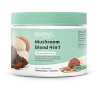 Osavi Mushroom Blend 4 in 1 - 180 g Powder | Extracts from Lion’s Mane, Cordyceps, Reishi & Chaga | Standardised for 30% polysaccharides | from Mushroom Fruiting Bodies | Easy to Mix