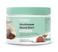 Osavi Mushroom Blend 8 in 1 - 200 g Powder | Extracts from Lion’s Mane, Cordyceps, Reishi, Chaga, Shiitake, Maitake, Tremella & King Trumpet | Standardised for 30% polysaccharides