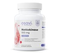 Osavi Nattokinase 100 mg - 60 Vegan caps | FERMOKINASE™ from natto (Fermented Soybeans, Bacillus subtilis) | 2000 FU enzymatic Activity | Clean Label | No Vitamin K2
