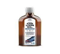 Osavi Norwegian Cod Liver Oil 1000 mg Omega 3 - 250 ml | Lemon Flavor | DHA & EPA for Heart, Brain & Vision Health | Supports Immune Function | Sourced from Wild Atlantic Cod