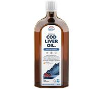 Osavi Norwegian Cod Liver Oil 1000 mg Omega 3 - 500 ml | Orange Flavor | DHA & EPA for Heart, Brain & Vision Health | Supports Immune Function | Sourced from Wild Atlantic Cod