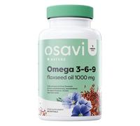 Osavi Omega 3-6-9 Flaxseed Oil 1000 mg - 60 Softgels | Cold-Pressed Flaxseed Oil with Essential Omega 3-6-9 Fatty Acids | Rich in Unsaturated Fatty Acids