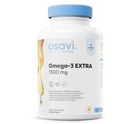 Osavi Omega-3 Extra Molecularly Distilled 1300 mg - 120 Softgels | Lemon Flavor | EPA & DHA for Heart Health, Brain Function, and Vision I Molecular Distillation for Maximum Purity