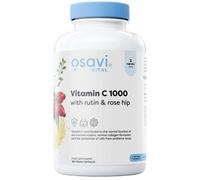 Osavi Vitamin C 1000 with Rutin & Rose Hip - 180 Vegan Capsules | Buffered Calcium Ascorbate | Supports Immunity, Collagen Formation & Iron Absorption | Gentle on The Stomach