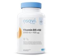 Osavi Vitamin D3 + K2, 2000 IU + 100 μg - 120 Softgels | Supports Bone, Teeth & Immune Health | with Quali®-D & K2VITAL® for High Absorption | MCT Oil-Based Formula