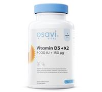 Osavi Vitamin D3 + K2, 4000 IU + 150 μg - 120 Softgels | Supports Bone, Teeth & Immune Health | High-Potency Formula with Quali®-D & K2VITAL® | MCT Oil for Optimal Absorption