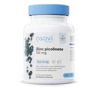 Osavi Zinc Picolinate 50mg - 60 Vegan Capsules | Highly Absorbable Zinc for Immune Support, Cognitive Function, Metabolism, and Healthy Skin | 100% Daily Zinc Requirement in One Capsule