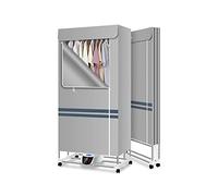OSBELE 2300w Heated Clothes Airer With Cover,dry Soon Deluxe 3-tier Heated Airer, Folding Clothes Drying Rack Indoor, Energy Saving with Remote Control, For Apartment And Home 3-Tier B