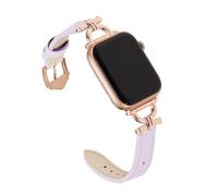 Osber Genuine Leather Strap Compatible with Apple Watch 38mm 40mm 41mm 42mm 44mm 45mm 49mm Slim Designer Leather Strap with Metal Buckle D Shape for iWatch
