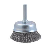 Osborn 0002930821 - Cepillo taza de acero latonado con vástago de 6 mm filamento de Ø 0.30 mm (50x15)