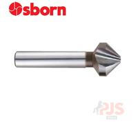 RUKO HSSE-Co 5 Taper and Deburring Counter Sinker, Din 335, Type C, 90 Degree, Bright Finish, 16.5 mm Diameter, 60.0 mm Length, 8.0mm Shank Ø, R102119E