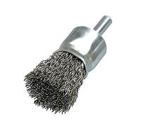 Osborn 2509163 End Brush Crimped of Steel Wire, 0 V, Silver
