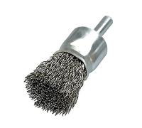 Osborn 2509164 End Brush Crimped of Steel Wire, 0 V, Silver