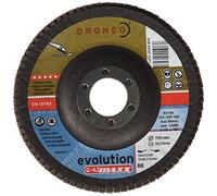 Osborn Dronco 5211297100 Evolution G-AZ MAXX Zirconium Corundum Flap Disc, Tapered, 80 Grit Size, 115 mm Diameter x 22.23 mm Hole Diameter, 13.280 rpm (Pack of 10)