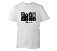 Osbourne 1948-2025 Tshirt, R.I.P Ozzy T-Shirts, Ozzy Tribute T-Shirt, English Singer Shirts Adults Kids Top(White, L)